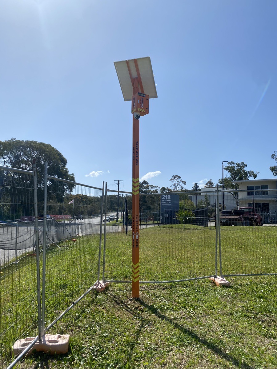 Construction site activity photo taken by Cameras On Site solar powered surveillance system providing clear evidence
