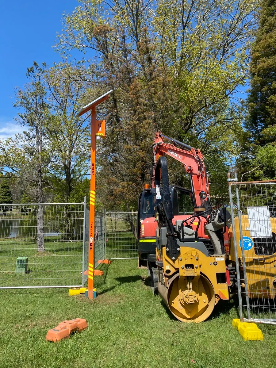 Better View Landscaping site secured by Cameras On Site solar powered surveillance cameras Australia