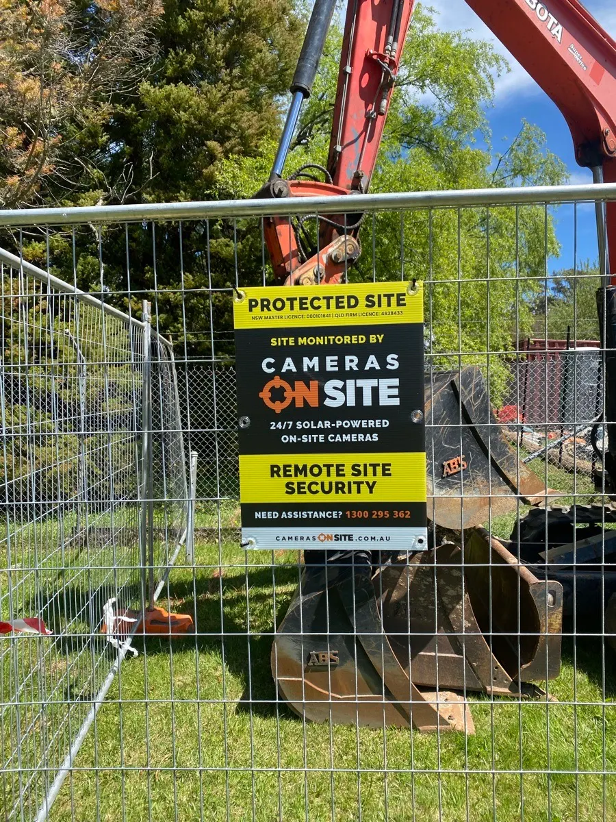 Better View Landscaping project protected by Cameras On Site 24/7 solar powered site security cameras Australia