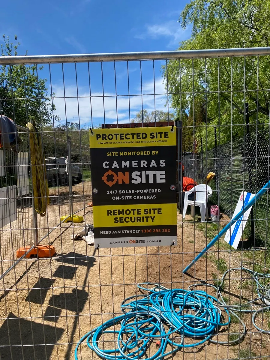 Better View Landscaping project with Cameras On Site solar powered construction site security cameras installed