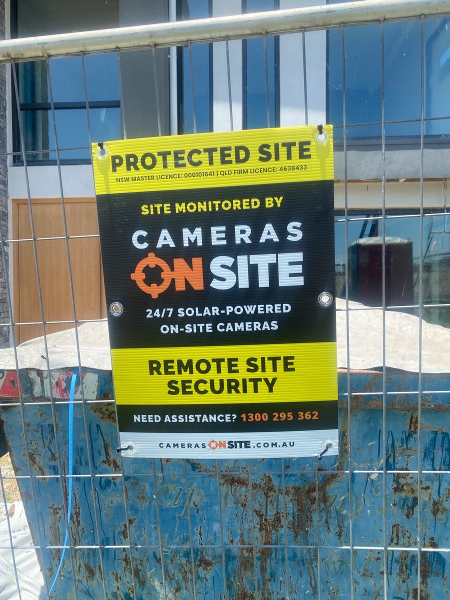 Box Hill construction project secured with Cameras On Site 24/7 solar powered site security cameras Australia
