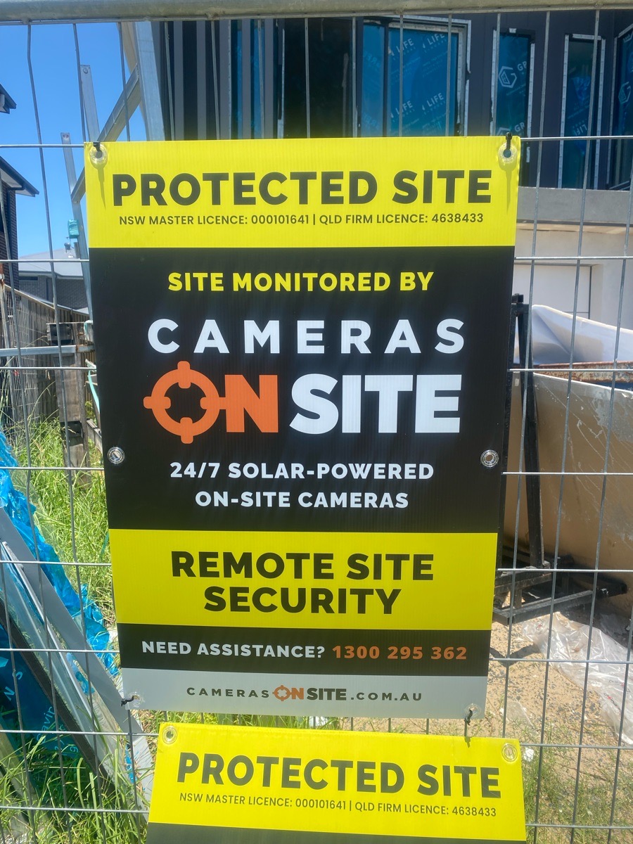 Box Hill building site secured by Cameras On Site solar powered construction site security cameras and remote surveillance