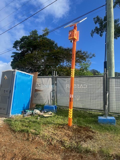 Cassar Homes Terranora building site secured with Cameras On Site solar powered construction site security cameras and surveillance