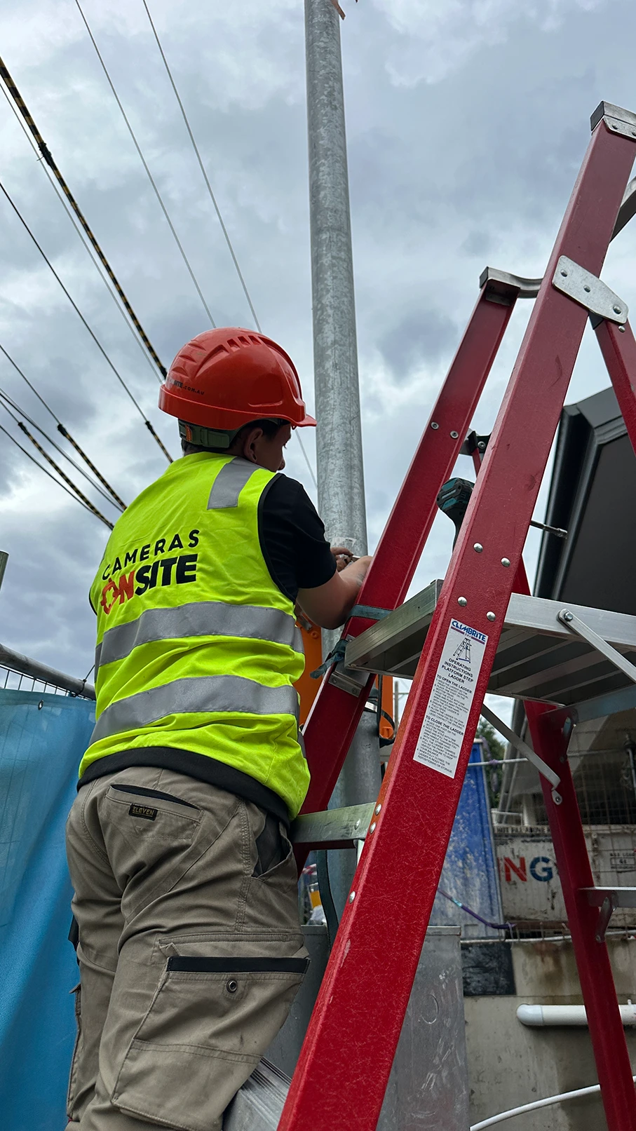 Childcare Construction site with Cameras On Site solar powered site security cameras providing 24/7 monitoring Australia