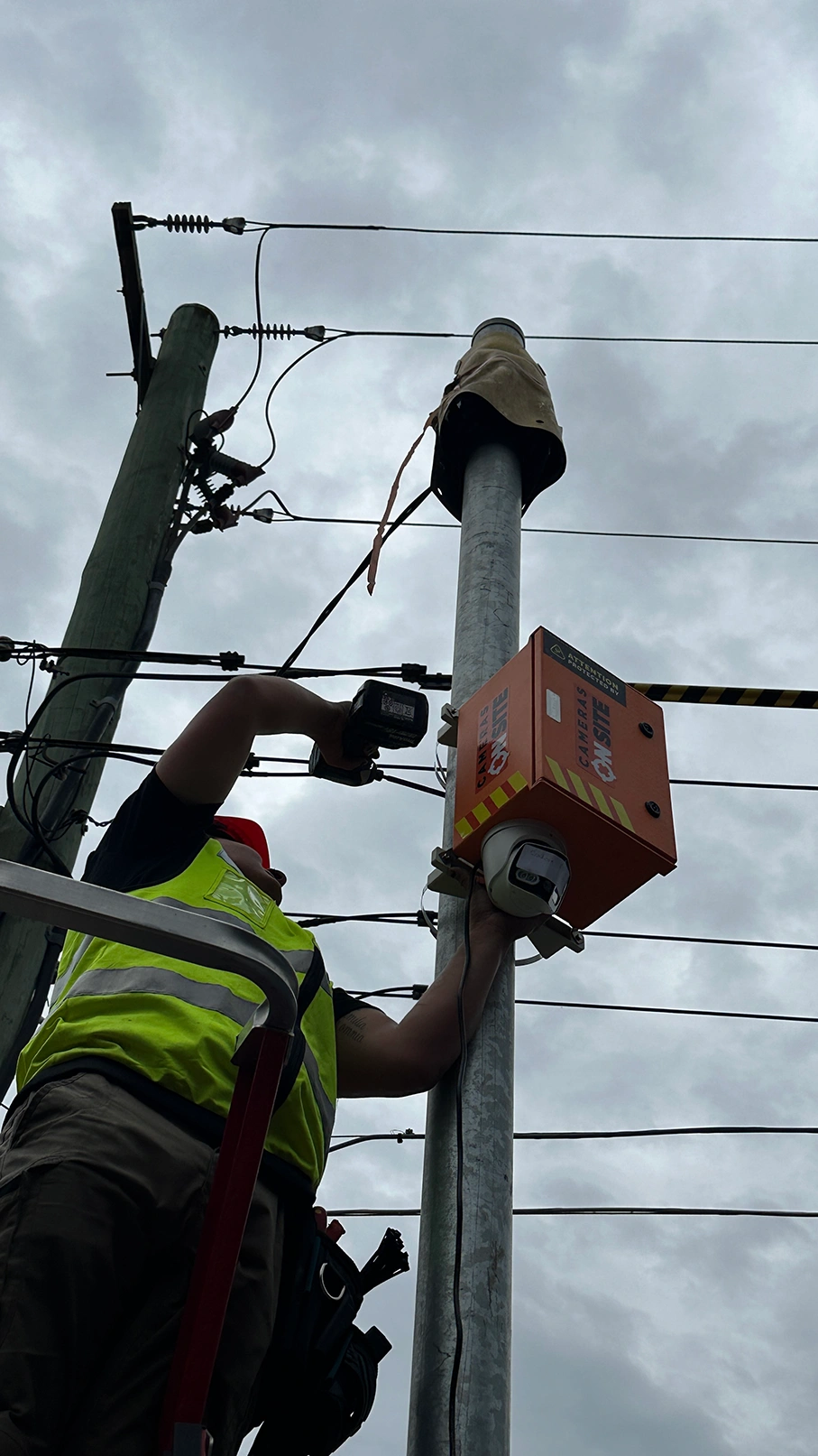 Childcare Construction site secured by Cameras On Site solar powered construction site security cameras Australia