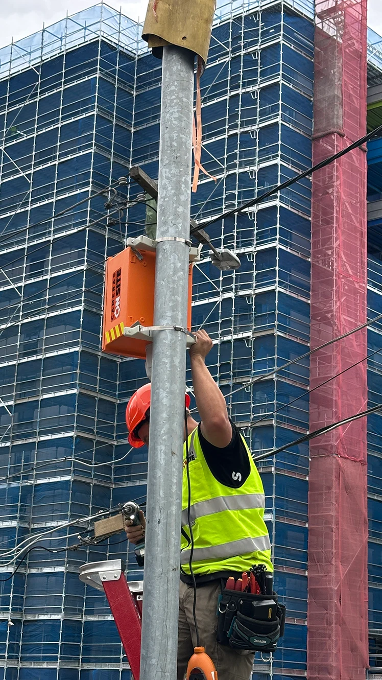 Childcare Construction development monitored with Cameras On Site solar powered site security cameras Australia