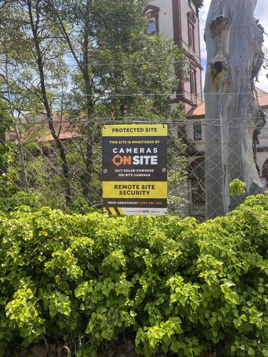 Fairfax Nominees construction progress captured by Cameras On Site solar powered site security cameras