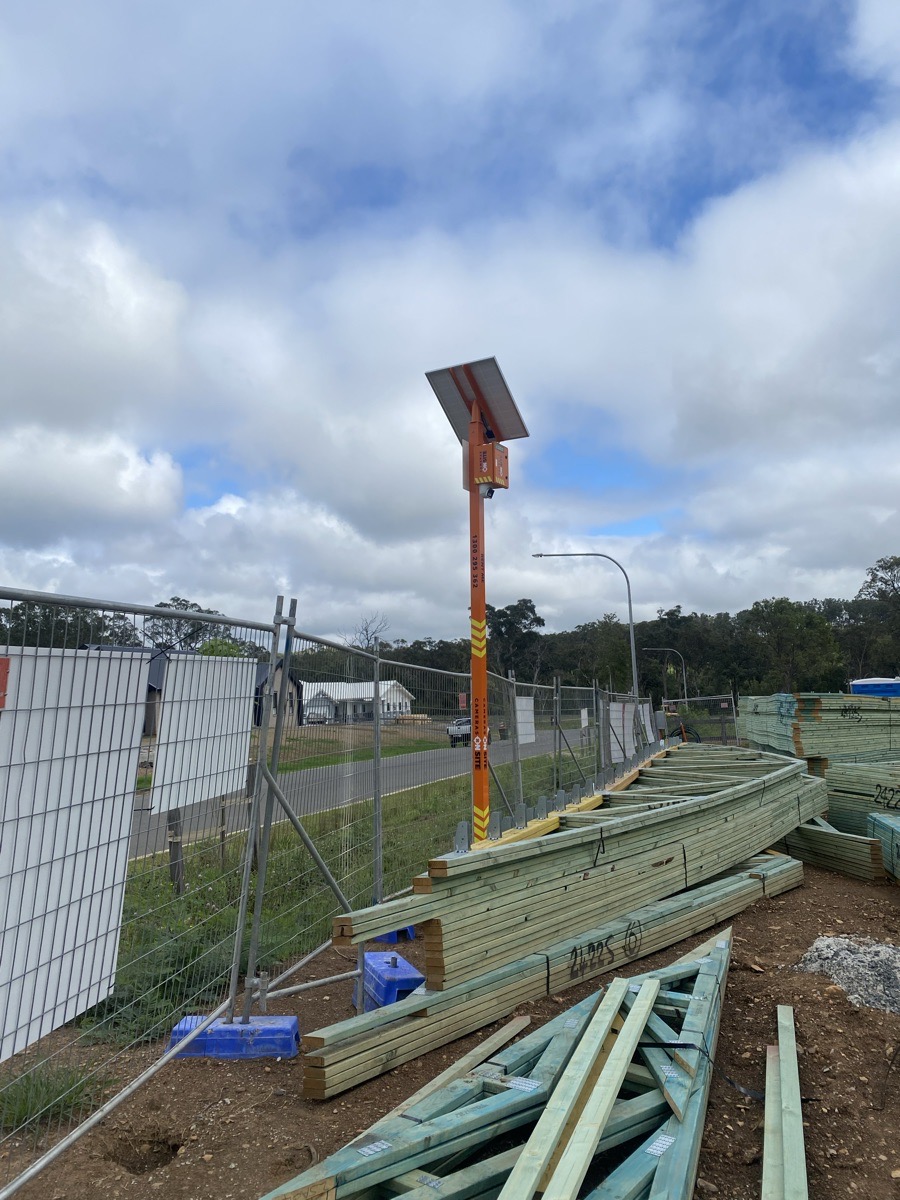 GJ Gardner Homes Camden Thirlmere construction progress captured by Cameras On Site solar powered site security cameras