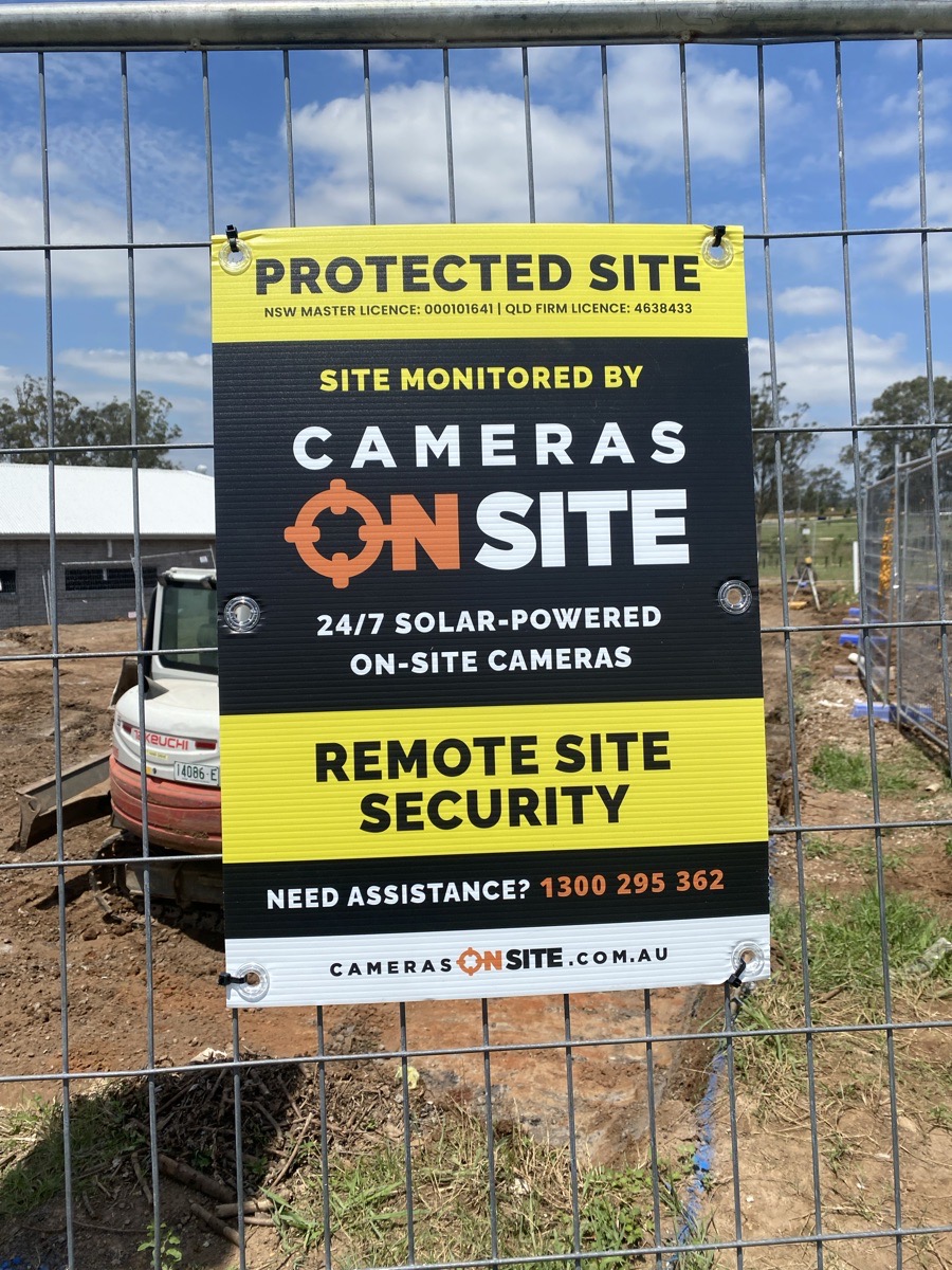 GJ Gardner Homes Camden Wilton building project with Cameras On Site solar powered construction site security cameras