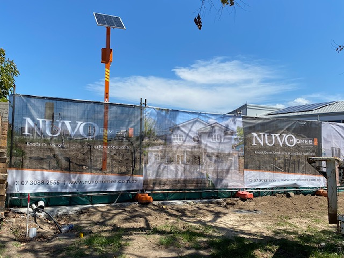 Construction site activity captured by Cameras On Site solar powered security camera providing high quality evidence and monitoring