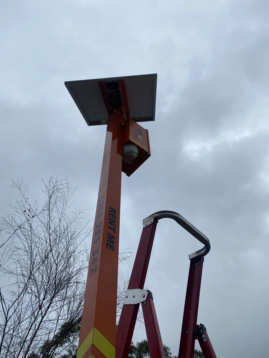 Liquidation Company site monitored by Cameras On Site advanced solar powered construction site security cameras