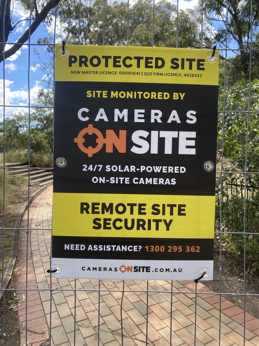 Construction site progress photo taken by Cameras On Site solar powered surveillance cameras Australia