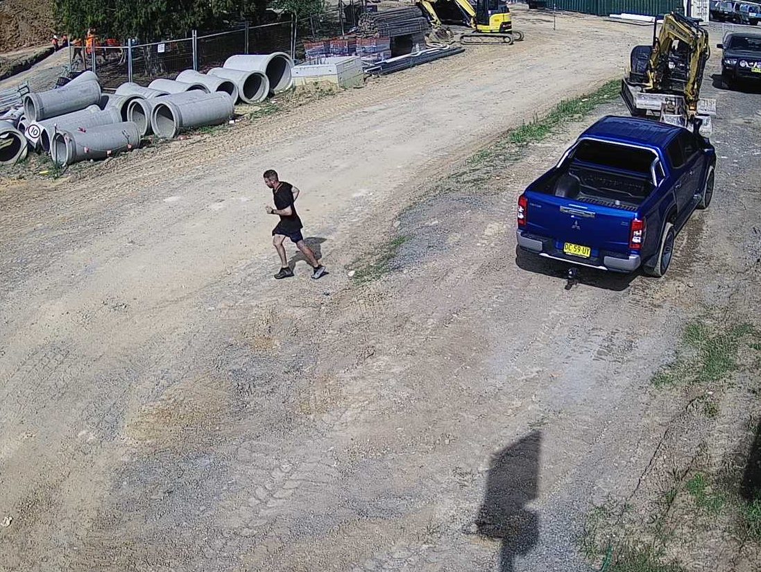 Security camera catches thief image captured by Cameras On Site solar powered construction site security cameras providing clear evidence